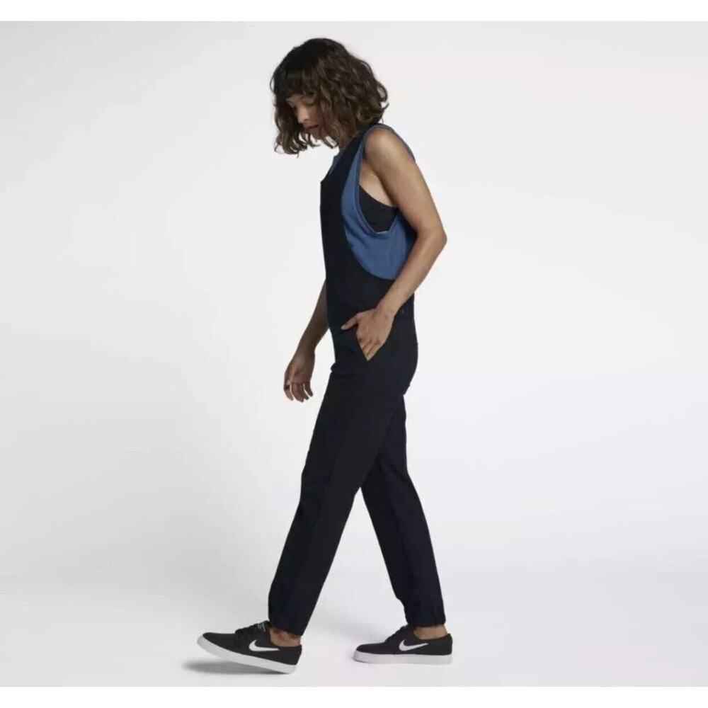 Hurley Black Modernist Jumpsuit sz M Minimalist Utility Overalls Surf Skate NWT - Picture 4 of 12